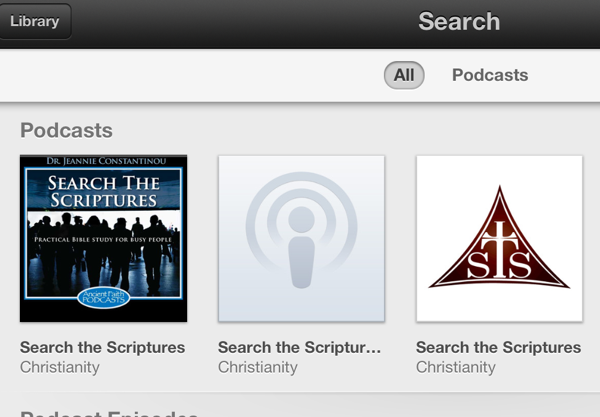 Subscribe to Podcast on iPad 1